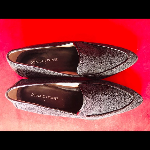 Donald J Pliner Studded Black Loafers - Picture 6 of 7